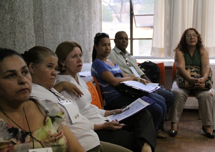 Os gestores da Superintendência Regional de Ensino da Meropolitana C. Foto: Bárbara Camargo ACS/SEE