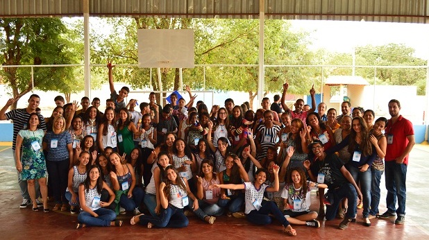 Estudantes das duas escolas avaliaram positivamento o projeto e a oportunidade de interagir com jovens de diferentes unidades. Foto: Divulgação