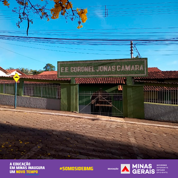Escola Estadual Coronel Jonas Câmara, em Itamarandiba, obteve o melhor Ideb da rede estadual nos anos iniciais do ensino fundamental./Foto: Arquivo da escola
