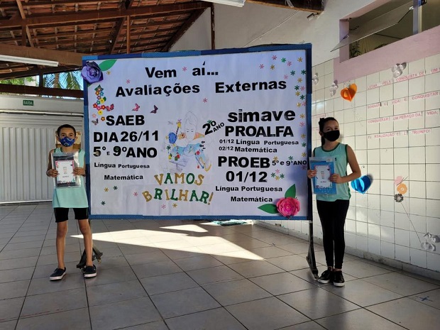 Mobilização na Escola Estadual João Walmick, em Ipatinga . Foto: Arquivo da Escola
